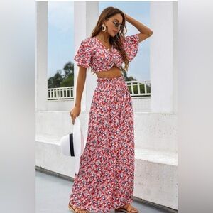 ALLOVER FLORAL BOHO SET